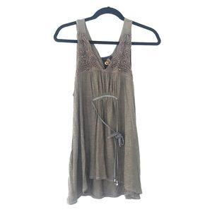 Free People Tunic- embroidered/beaded